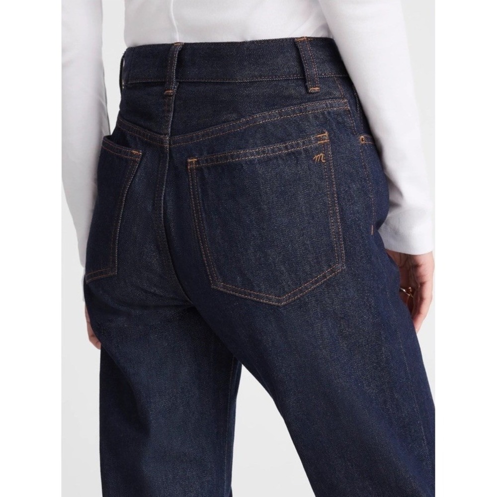 Madewell NWT The Longline Straight Jean Rinse Wash Rigid Size W 28 - Picture 5 of 15